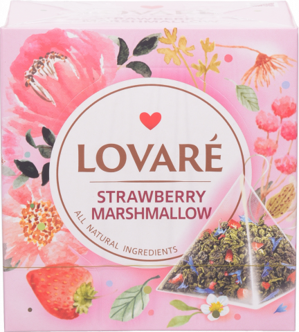 Чай Lovare 15 шт. Полуничний зефір