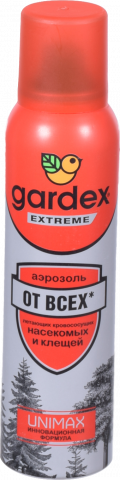 Аерозоль-репелент Gardex Extreme 125150 мл вкомарів, кліщів, мошки