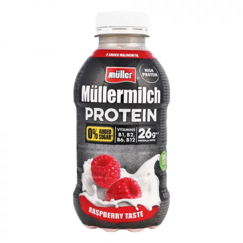 Молоч.шейк Muller 400г Protein Zero Малина 1,5(Німеччина)