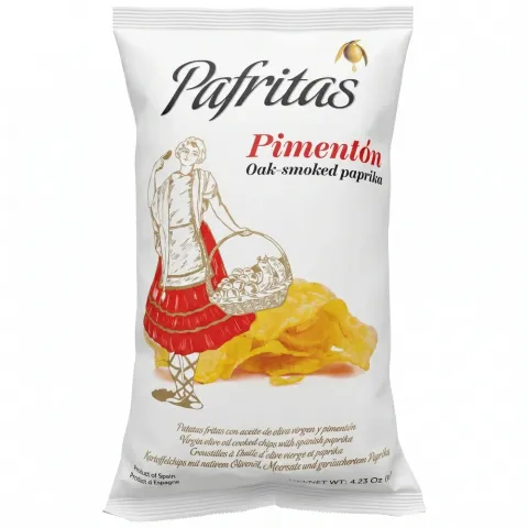 Чипси Pafritas 140 г Ріоха з копч. Паприкою