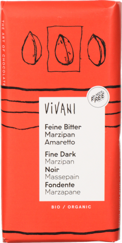 Шок Vivani 100 г чорн. з марципаном та амаретто органіч. (Німеччина)