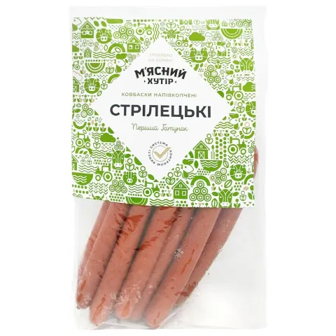 Ковбаски М`ясний хутір Стрілецькі н/к 1 ґат. ваг.