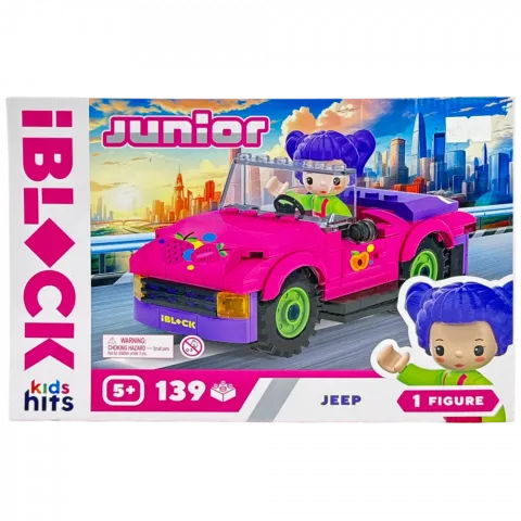 Іграшка Конструктор Kids hits Iblock Junior KH08/012/01 Джип 139 дет