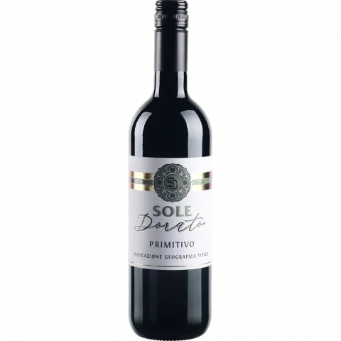Вино Sole Dorato Primitivo IGP Puglia 0,75 л сух. червон.