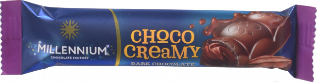 Шок Бат Міленіум 38 г Choco Creamy чорний з начинкою