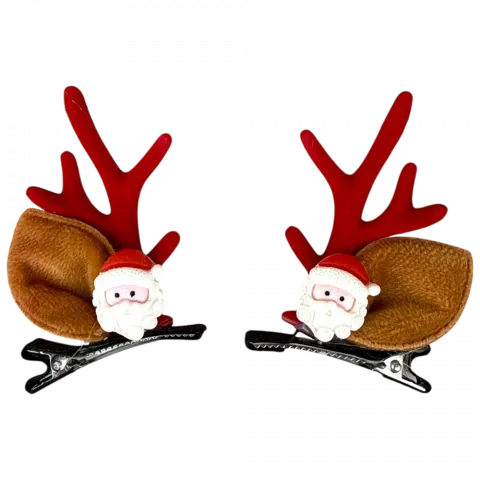 Заколка новорічна Ріжки арт. 6504-30 И123