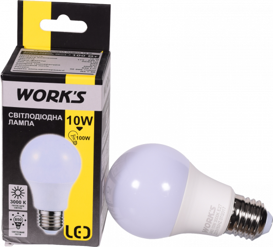 Лампа LED WORK`S звичайна жовта 10 Вт E27