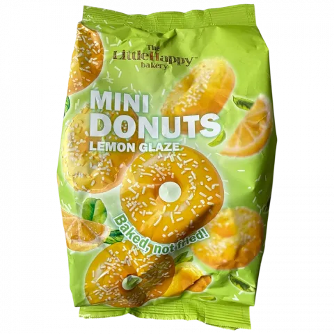 Пончики LittleHappy 200 г в лимон. глазурі И022 (Болгарія)