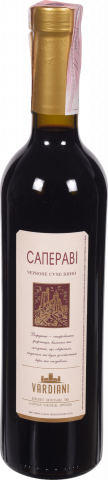Вино Вардіані Сапераві 0,75 л сух. червон. Україна