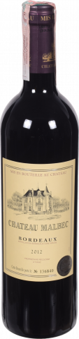Вино Chateau Malbec 0,75 л сух. червон. 06373