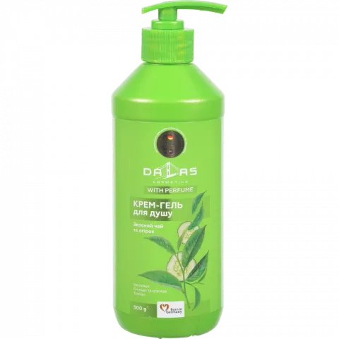 Крем-гель д/душу Dalas 500 мл Зелений чай та огірок