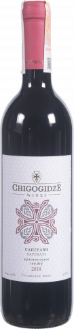 Вино Chigogidze Сапераві червоне сухе 0,75 л 12,5 (Грузія)