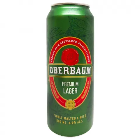 Пиво Oberbaum Lager 0,5л з/б. 4,9 И061 (Німеччина)