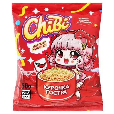 Вермішель ChiBi 60 г зі смаком курки горстра