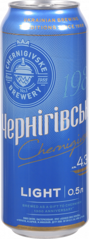 Пиво Чернігівське 0,5 л з/б світле Light