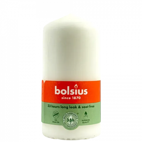 Свіча Bolsius 120/58 біла 33 год. арт. 103614397002