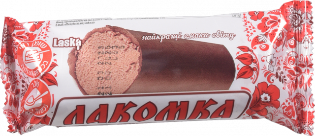 Морозиво Laska 100 г Лакомка з какао