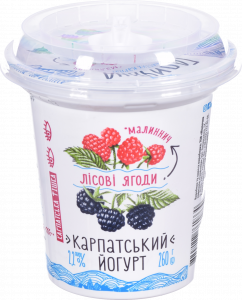 Йогурт Галичина 260 г стак. 2,2 Лісові ягоди