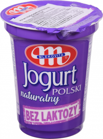 Йогурт Mlekovita 350 г Натуральний блактози (Польща)