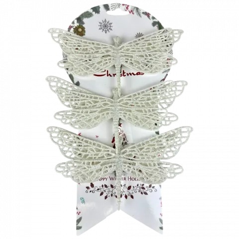 Прикраса ялинкова Бабки 3 шт, 17 см шампань арт. ZT24-F276 9245 И433