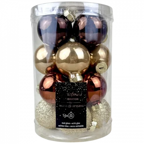 Куля різдвяна 35мм скло ARB102130 И751 (КІН)