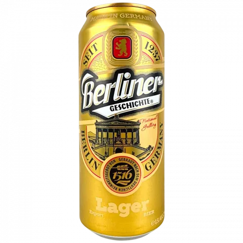 Пиво Berliner Geschichte 0,5л з/б Lager (ex) св 5,2И797