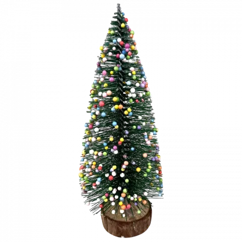 Ялинка настільна зелена с декором 20 см арт. QY-042 9245 И092