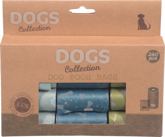Пакети гігієнічні для вигулу собак, 240 шт., 230X300 мм, поліетилен 491002780 И876 (КІН)