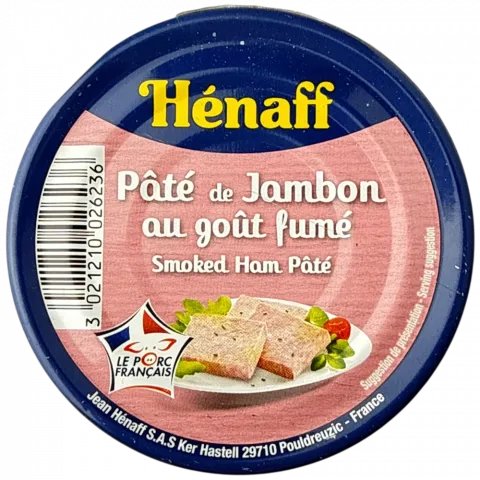 Паштет Henaff 130 г із копченої шинки И236 (Франція)