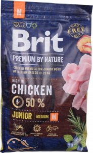 Корм д/цуценят Brit Premium 3 кг сух. д/ серед. порід з куркою 170813