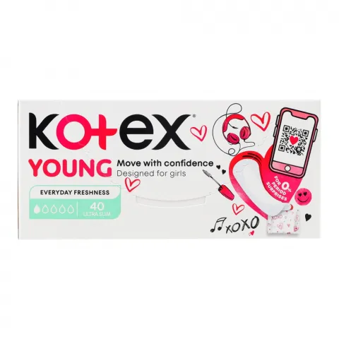 Прокладки щоден. Kotex 40 шт. Young Liners Normal