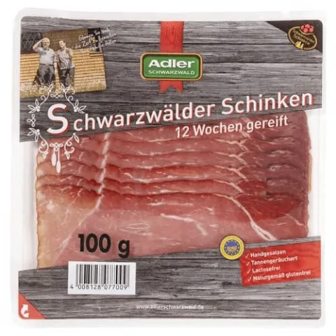 Шинка Adler Black Forest 100г копчена, наріз. (Німеччина)