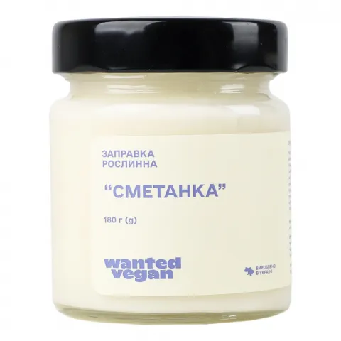 Заправка рослинна Wanted Vegan 180 г Сметанка