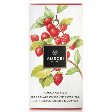 Шоколад Amedei 50 г темний 70 з фруктами И349 (Італія)