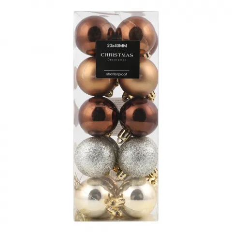 Набір кулі різдв. 20 шт 40мм AVS100240 И304 (КІН)