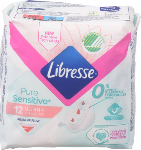 Прокладки Libresse 12 шт. Pure Sensitive Ultra Normal