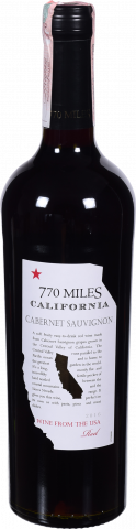 Вино 770 Miles Cabernet Sauvignon 0,75 л сух. червон.