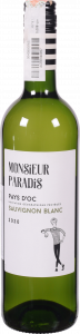 Вино Monsieyr Paradis Sauv 0,75 л сух. біле 12 (Франція)