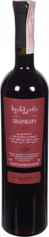 Вино Тбілвіно Хванчкара 0,75 л нсол. червон.