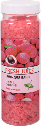 Сіль д/ванн Fresh Juice 700 г Litchi and Patchouli