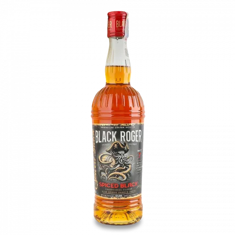 Напій спиртний Black Roger 0,5 л Spiced Black з ромом