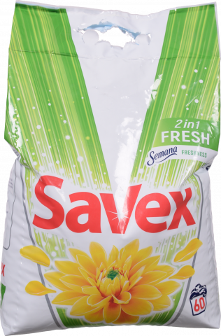 Порошок Savex 6 кг автомат 2 in 1 Fresh И103