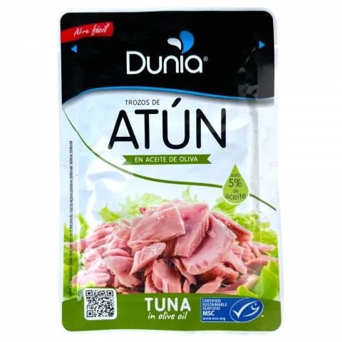 Тунець DUNIA 65г упак. в оливк. олії И230 (Еквадор)