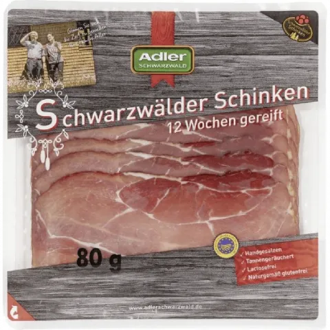 Шинка Adler Black Forest 80г наріз. (Німеччина)