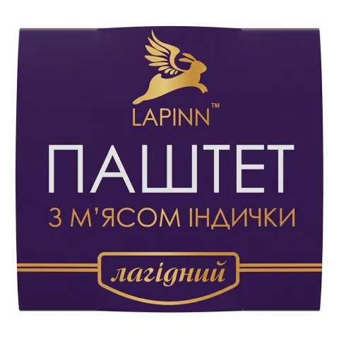Паштет Lapinn 95 г скл. з м`ясом індички