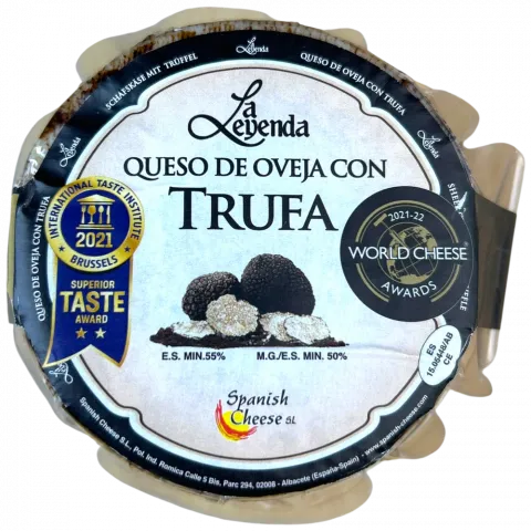 Сир Овечий La Leyenda 390 г з чорним трюфелем