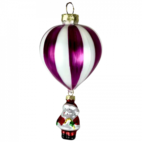 Прикраса Повіт. куля скло 7х7х16см ABR221730 И158 (КІН)