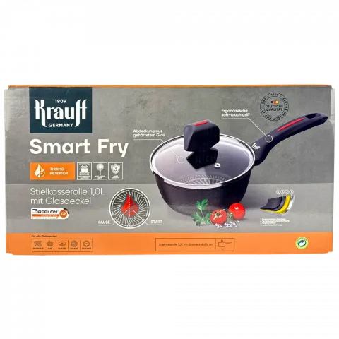 Ківш Krauff алюм. зі скл кришкою 1 л 2545158