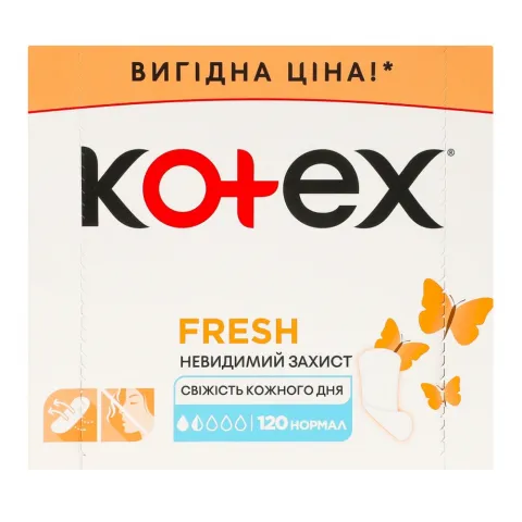Прокладки щоден. Kotex 120 шт. Liners Normal
