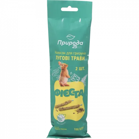 Корм д/гризунів Фієста Колосок 100 г Лугові трави